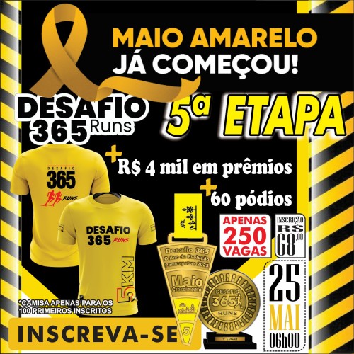 Desafio 365 Runs - 5ª Etapa